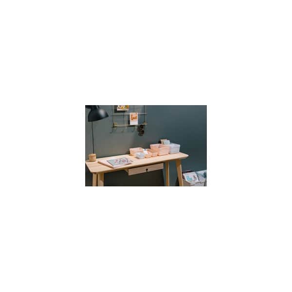 Corbeille de rangement noire pour bureau ou salle de bain XL Plast team