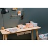 Corbeille de rangement noire pour bureau ou salle de bain XL Plast team