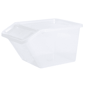 Bac de rangement Incliné 40 litres avec couvercle Plast team