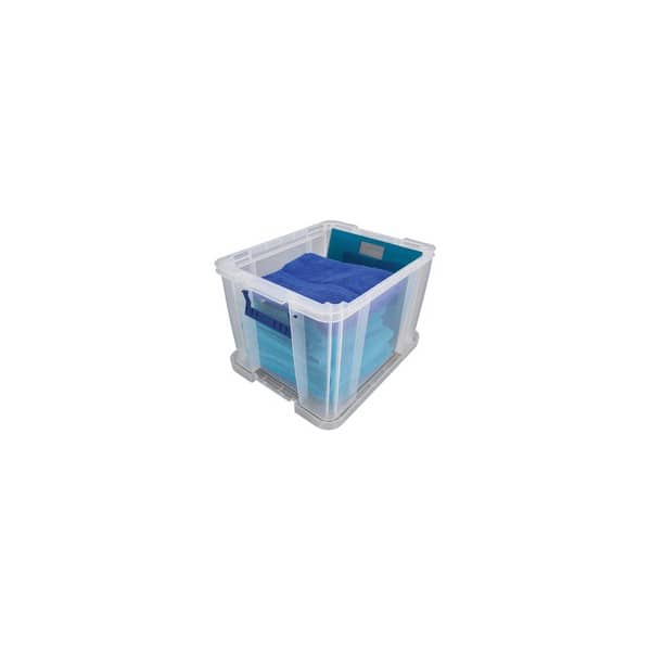 Lot de 3 Caisses de rangement Transparentes Professionnelles 36 litres FELLOWES