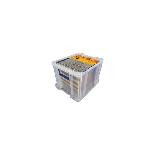 Lot de 3 Caisses de rangement Transparentes Professionnelles 36 litres FELLOWES