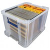 Lot de 3 Caisses de rangement Transparentes Professionnelles 36 litres FELLOWES
