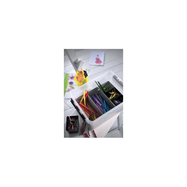 Boîte de rangement 14 litres avec 7 bacs et couvercle SMARTSTORE