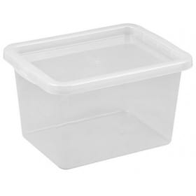 Boîte de rangement transparente empilable 15 litres Plast team