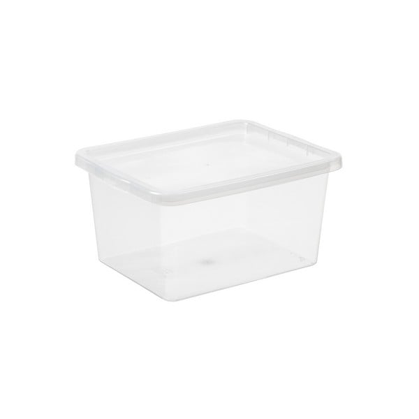 Boîte de rangement transparente avec couvercle 20 litres Plast team
