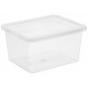 Boîte de rangement transparente avec couvercle 20 litres Plast team