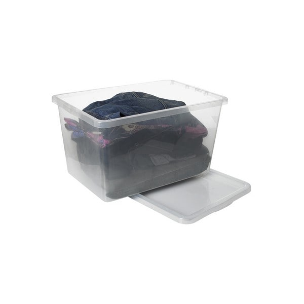 Grande Boîte de rangement empilable 52 litres Basic Box Plast team