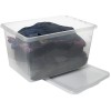 Grande Boîte de rangement empilable 52 litres Basic Box Plast team