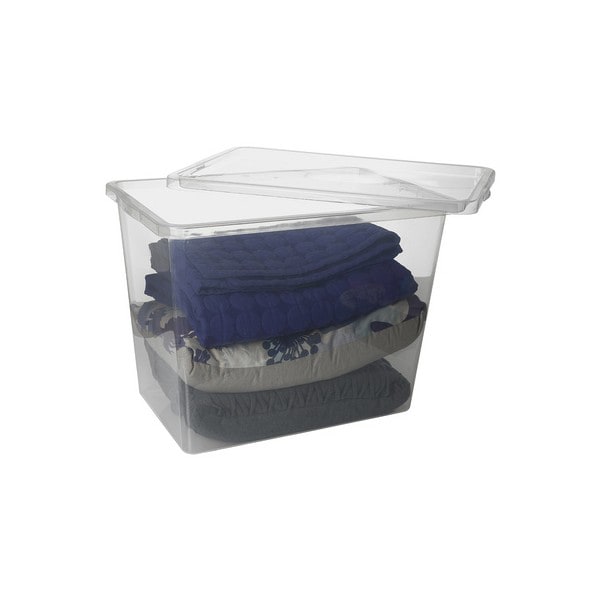 Grande Boîte de rangement transparente 80 litres