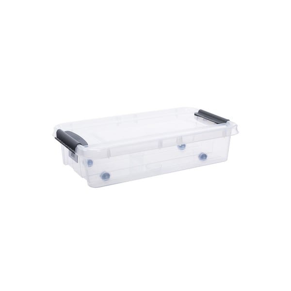 Boîte de rangement sous lit 31 litres à roulettes ProBox Plast team
