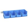 Lot de 4 bacs à bec taille 3 avec rail pas cher