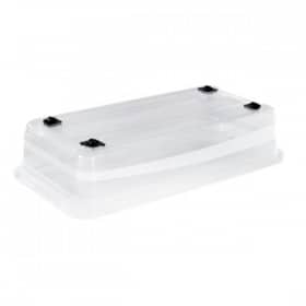 Boîte de rangement plate à roulettes 33 litres Keeeper