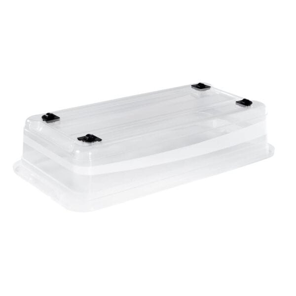 Boîte de rangement plate à roulettes 33 litres Keeeper