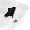 Boîte de rangement plate à roulettes 33 litres KEEEPER
