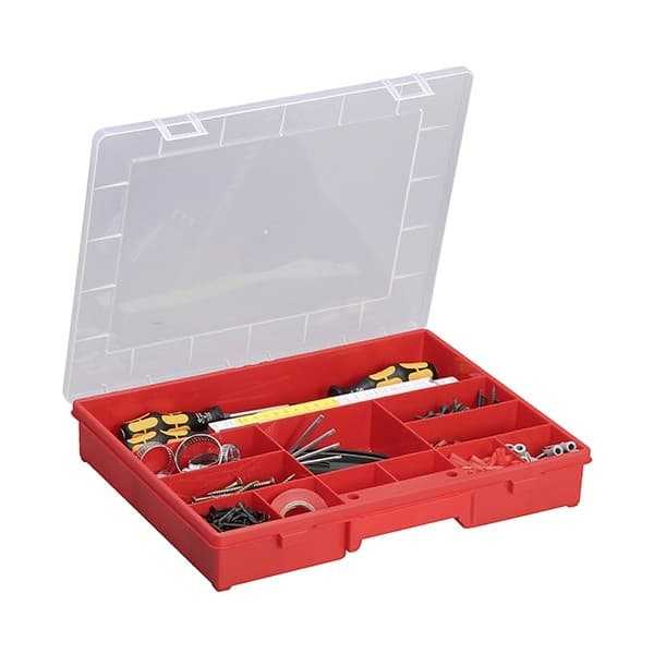 Boîte d'assortiment rouge EuroPlus Basic 37/12 12 Casiers Allit