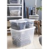 Grande Boîte de rangement transparente 60 litres Basic SMARTSTORE