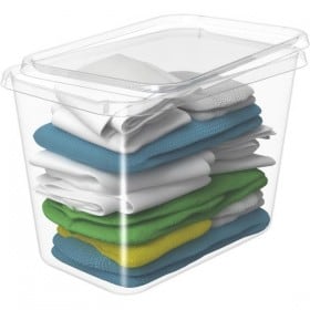 Grande Boîte de rangement transparente 60 litres Basic SMARTSTORE