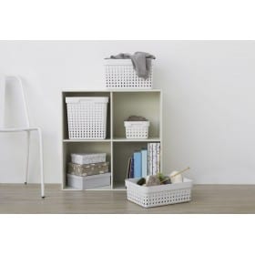 Panière de rangement en plastique pour salle de bain M Plast team