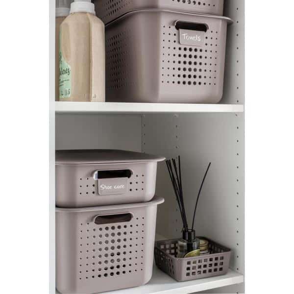 Corbeille de rangement 13 litres en Plastique Recyclé SMARTSTORE