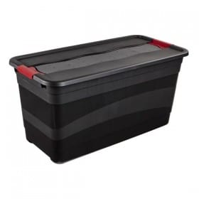 Grande Caisse de rangement noire résistante