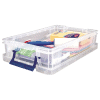 Boîte en plastique solide plate pour tout ranger