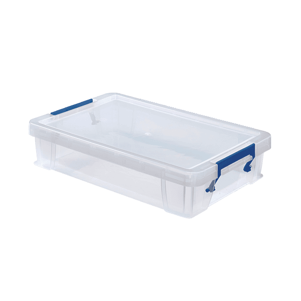 Boîte en plastique solide plate 5,5 litres empilable