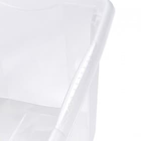 Bac de rangement transparent 30 litres emil Keeeper