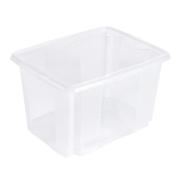Bac de rangement transparent 30 litres emil Keeeper