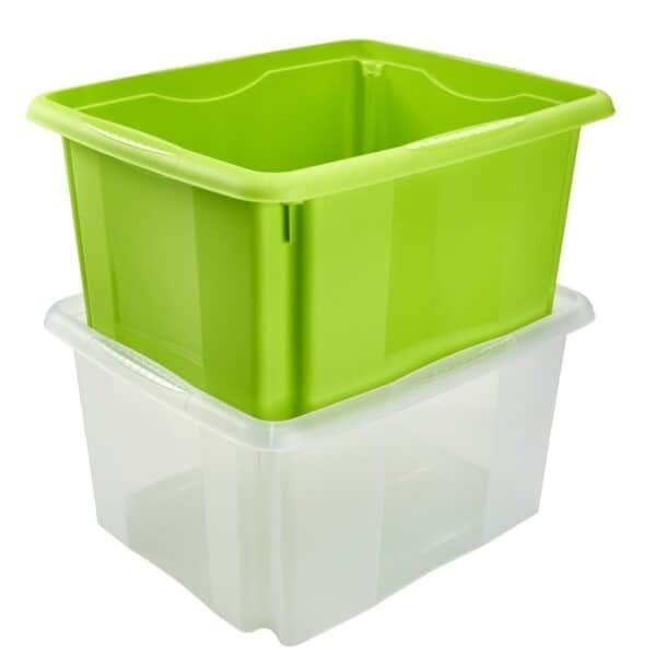 Bac de rangement 24 litres transparent emil Keeeper KEEEPER