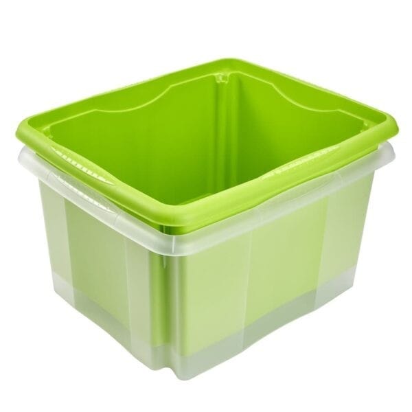 Bac de rangement 24 litres transparent emil Keeeper KEEEPER