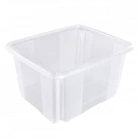 Bac de rangement 24 litres transparent emil Keeeper