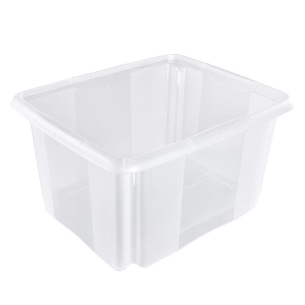 Bac de rangement 24 litres transparent emil Keeeper