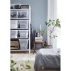 Boîte de rangement 44 litres transparente Basic SMARTSTORE