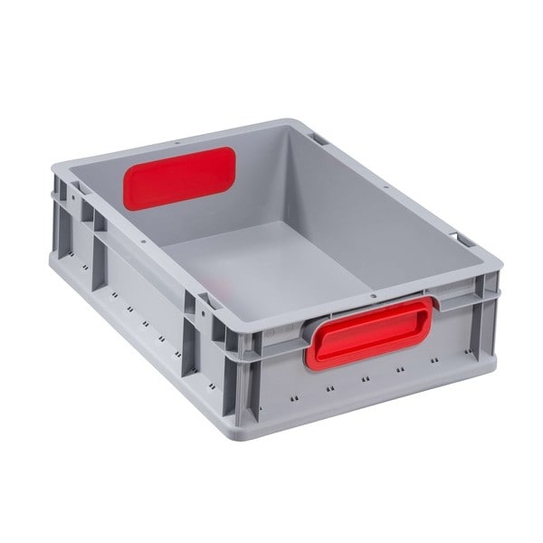 Caisse Euro Gerbable ProfiPlus EuroBox 412 gris/rouge Allit