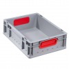 Caisse Euro Gerbable ProfiPlus EuroBox 412 gris/rouge Allit