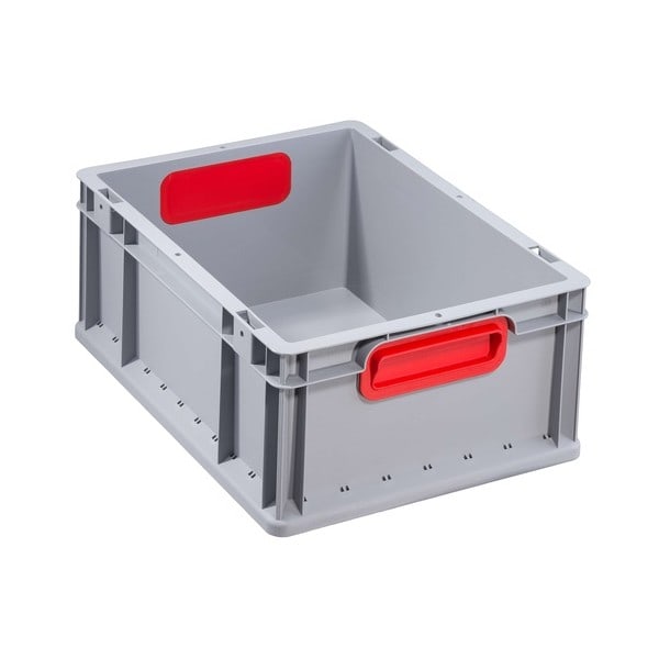 Caisse Euro ProfiPlus EuroBox 417 gris/rouge Allit