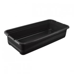 Boîte de rangement plate noire résistante 33 litres Keeeper