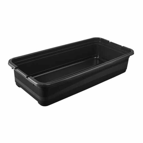 Boîte de rangement plate noire résistante 33 litres Keeeper