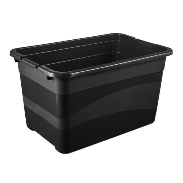 Boîte de rangement noire solide 52 litres KEEEPER