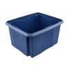 Caisse de rangement bleue en plastique recyclé 24 litres Keeeper