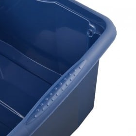 Caisse de rangement bleue en plastique recyclé 24 litres KEEEPER
