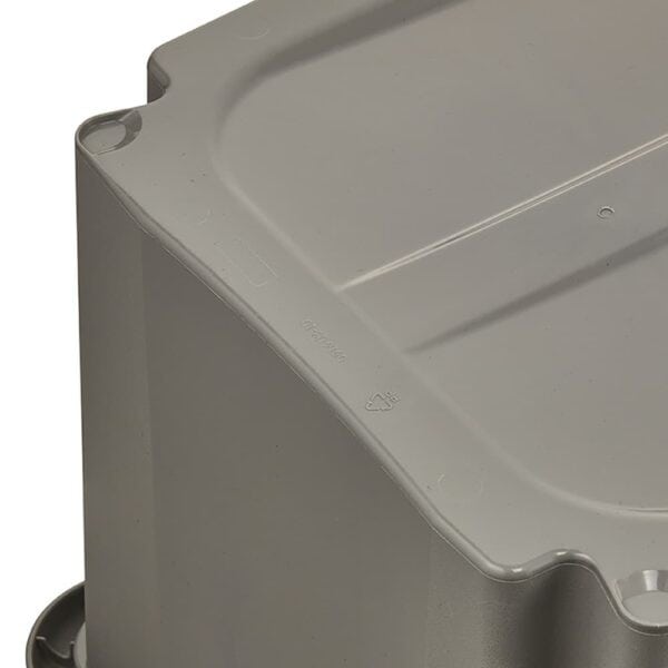 Caisse de rangement grise en plastique recyclé 30 litres Keeeper