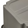 Caisse de rangement grise en plastique recyclé 30 litres Keeeper