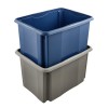 Caisse de rangement grise en plastique recyclé 30 litres KEEEPER