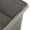 Caisse de rangement grise en plastique recyclé 30 litres KEEEPER