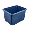 Caisse de rangement bleue en plastique recyclé 30 litres Keeeper