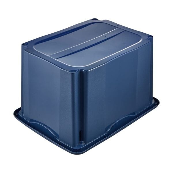 Caisse de rangement bleue en plastique recyclé 30 litres Keeeper
