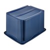 Caisse de rangement bleue en plastique recyclé 30 litres Keeeper