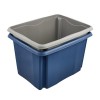 Caisse de rangement bleue en plastique recyclé 30 litres KEEEPER