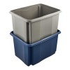Caisse de rangement bleue en plastique recyclé 30 litres KEEEPER